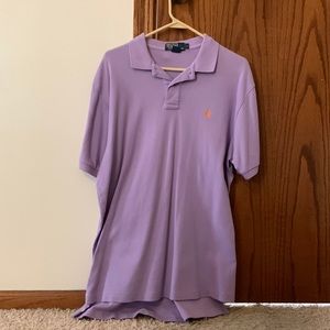 Large light purple Ralph Lauren polo.